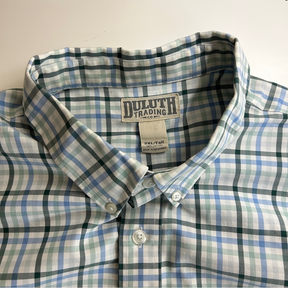 Duluth Trading long sleeve plaid button down size 2XL/Tall - Picture 5 of 7